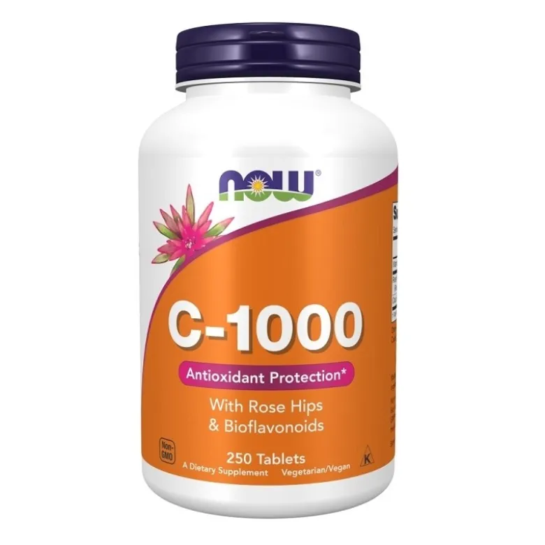 NOW FOODS Witamina C-1000 z dziką różą 250 tabs.