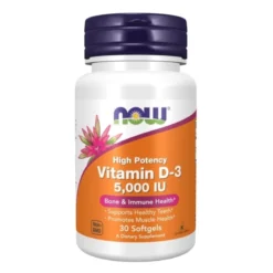 NOW FOODS Witamina D3 5000 IU 30 softgels