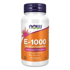 NOW FOODS Witamina E-1000 50 caps.