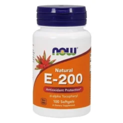 NOW FOODS Witamina E-200 Natural 100 soft gels.