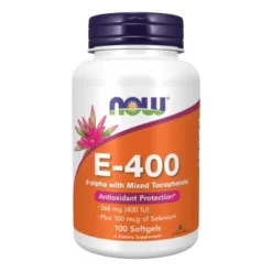 NOW FOODS Witamina E-400 + Selen 100 softgels