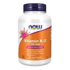 NOW FOODS Witamina K-2 100 mcg 250 veg caps.