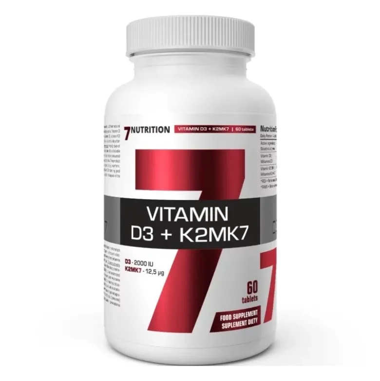 7 NUTRITION Witamina D3+K2 MK7 60 tabs.
