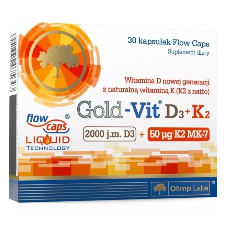 OLIMP Gold Vit D3+K2 2000 IU + 50 ug 30 caps.