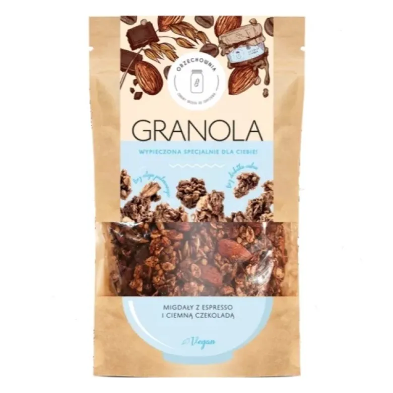 ORZECHOWNIA Granola 320 g Migdały z Espresso i Ciemną Czekoladą