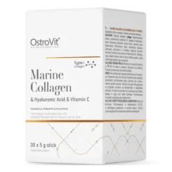 OSTROVIT Marine Collagen & Hyaluronic Acid & Vitamin C 30 x 5 g Mango Pineapple