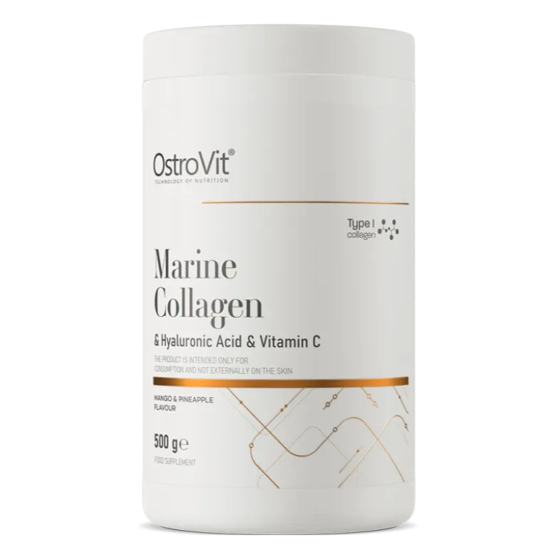 OSTROVIT Marine Collagen Hyaluronic Acid 500 g Vitamin C Mango Pineapple