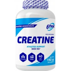 6PAK Creatine Monohydrate 120 tabs.
