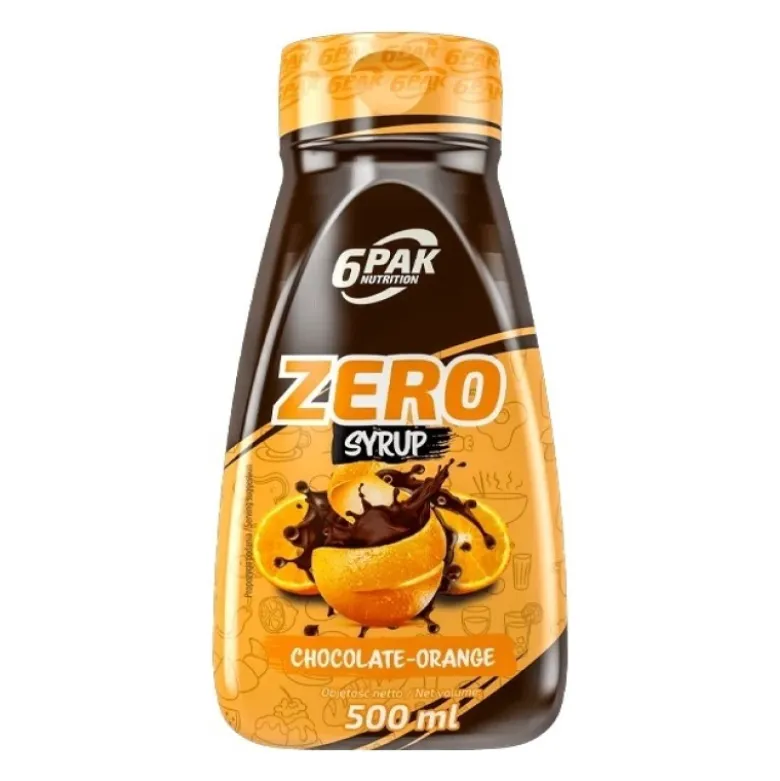 6PAK Syrop Zero 500 ml CZEKOLADA-POMARAŃCZA