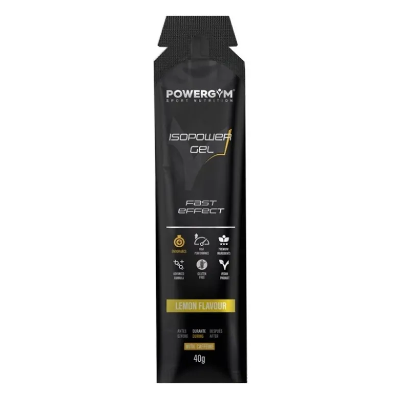 POWERGYM Isopower Gel 40 g+Caffeine Lemon