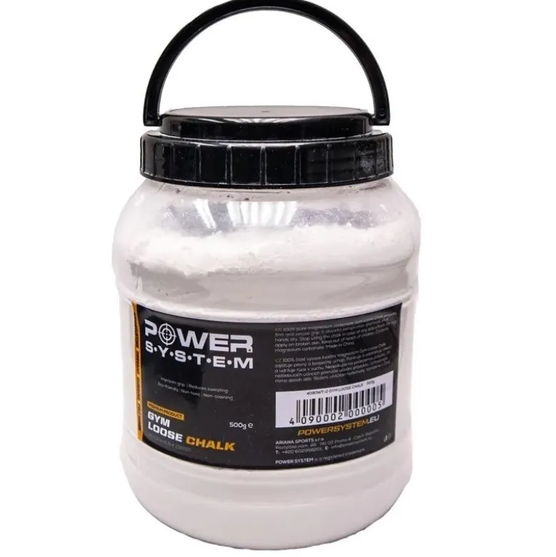 POWER SYSTEM Magnezja Gym Loose Chalk 500 g