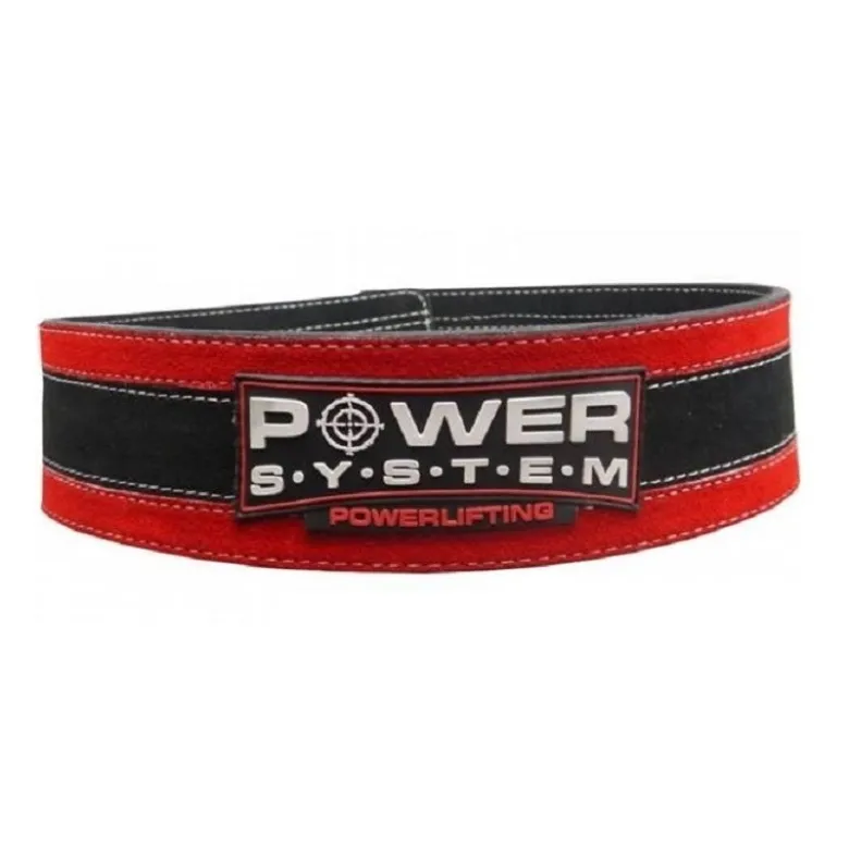 POWER SYSTEM Pas Skórzany Stronglift 3840 RED
