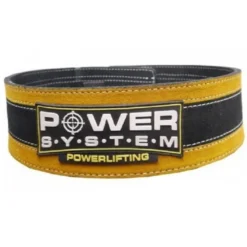 POWER SYSTEM Pas Skórzany Stronglift 3840 YELLOW