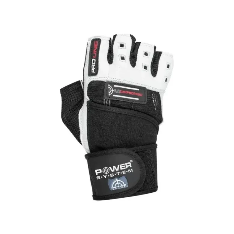 POWER SYSTEM Rękawiczki No Compromise White Black 2700WB