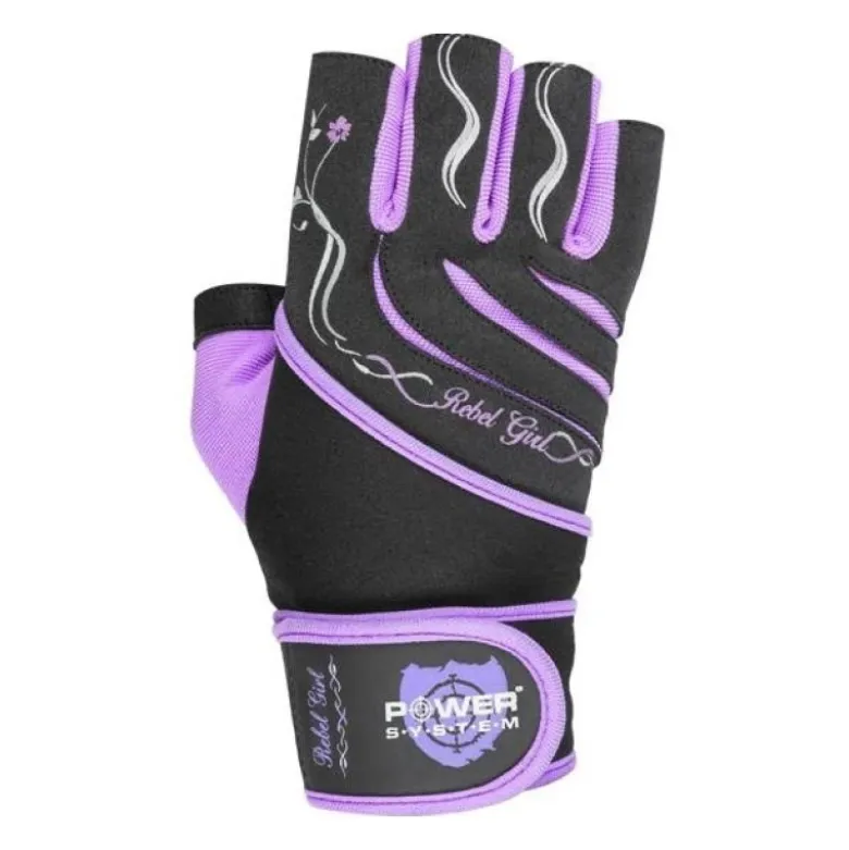 POWER SYSTEM Rękawiczki Rebel Girl Purple