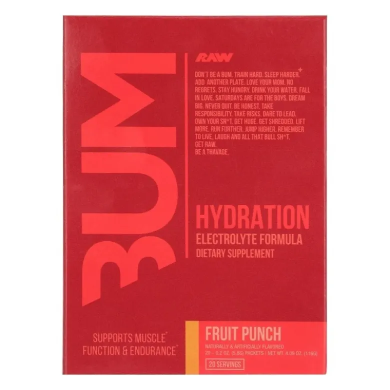 RAW BUM Hydration 116 g saszetki (20 porcji)