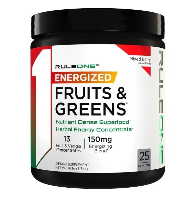 RULE R1 Energized Fruits & Greens 163 g Mixed Berry