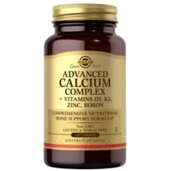 SOLGAR Advanced Calcium Complex D3+K2+Zinc+Boron 120 tabs.