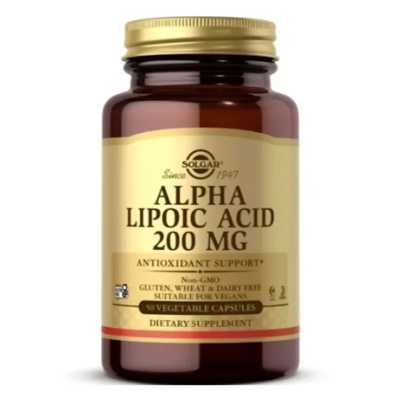 SOLGAR Alpha Lipolic Acid 200 mg 50 vege caps.