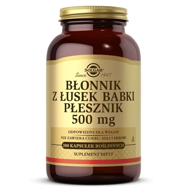SOLGAR Błonnik z łusek babki płesznik 500 mg 200 caps.