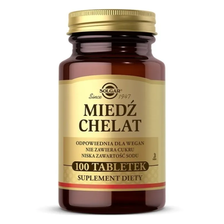 SOLGAR Chelat Miedzi 100 tabs.