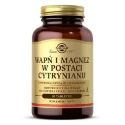 SOLGAR Cytrynian Wapnia i Magnezu 50 tabs.