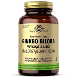 SOLGAR Ginkgo Biloba (Miłorząb japoński) 60 caps.
