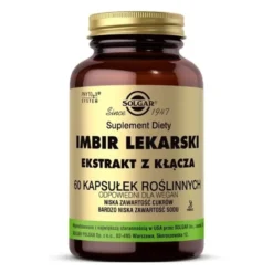 SOLGAR Imbir lekarski ekstrakt z kłącza 60 caps.