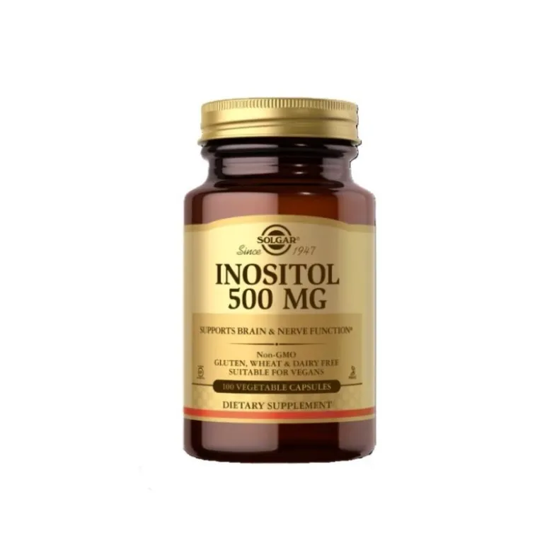 SOLGAR Inositol 500 mg 100 veg caps.