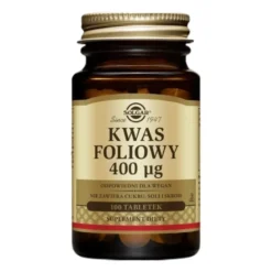 SOLGAR Kwas Foliowy (Hipoalergiczny) 100 tabs.