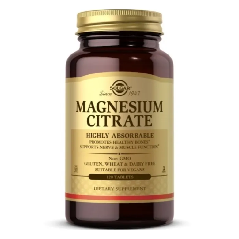 SOLGAR Magnez Cytrynian 120 tabs.