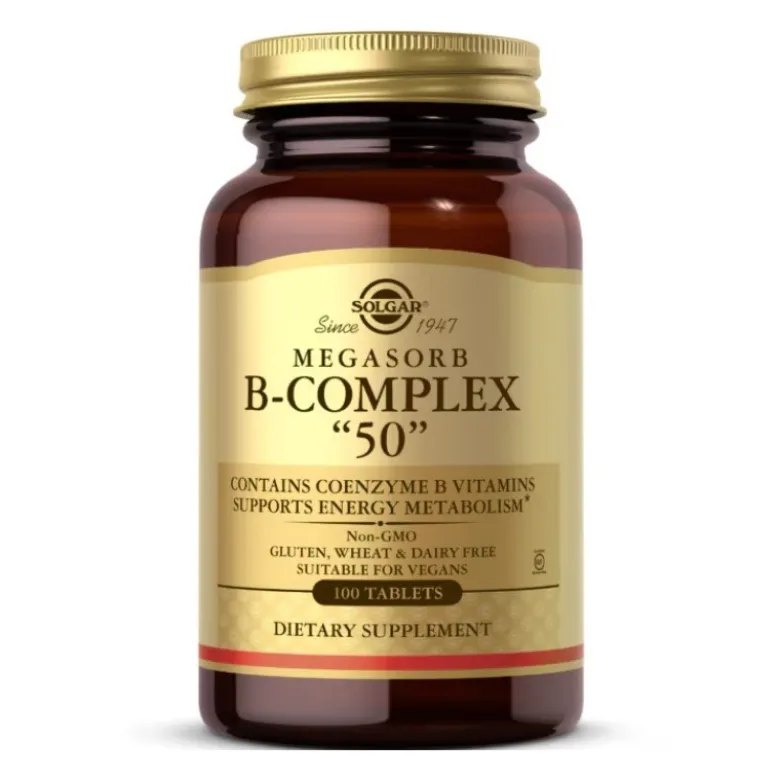 SOLGAR Megasorb Vitamin B-Complex 50 tabs.
