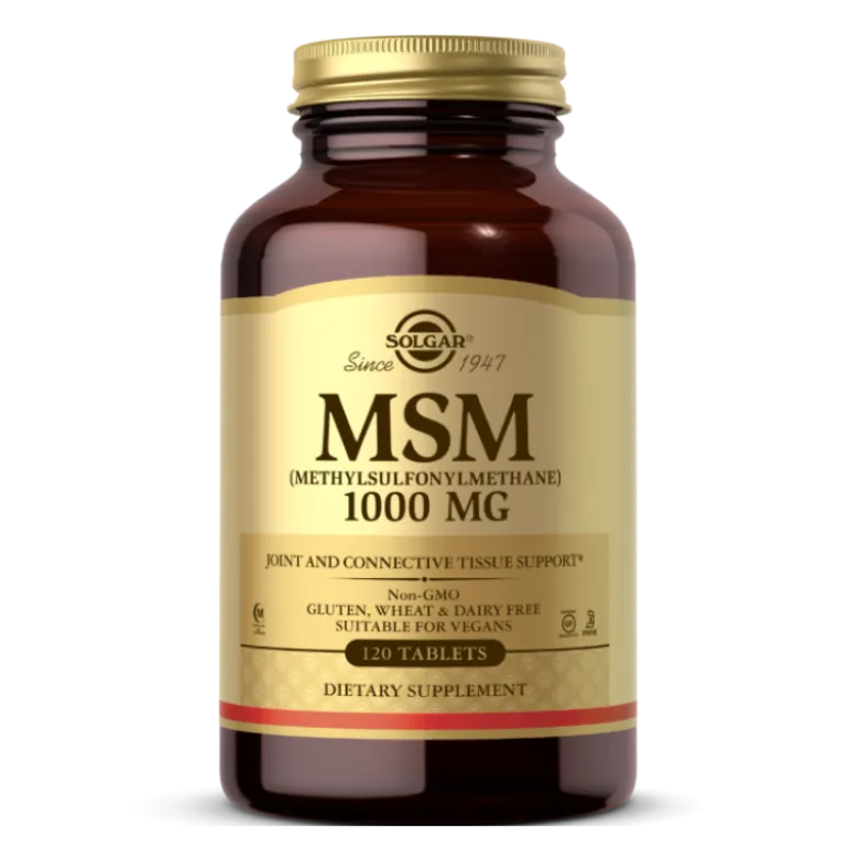 SOLGAR MSM 1000 mg 120 tabs.