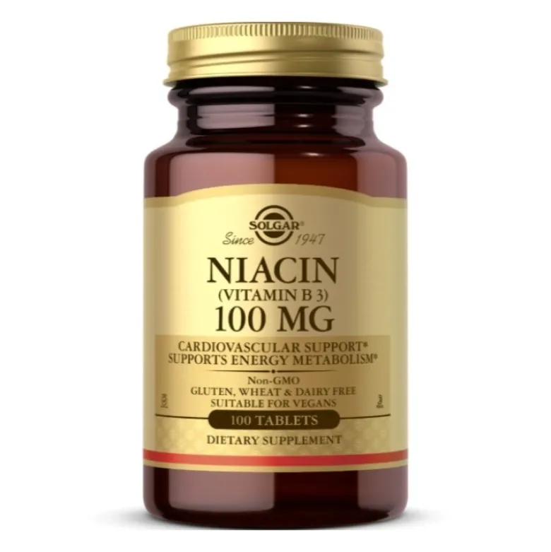 SOLGAR Niacin 100 mg 100 tabs.