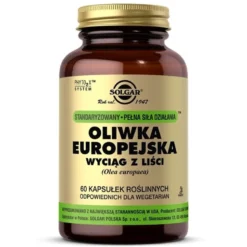 SOLGAR Oliwka europejska wyciąg z liści 60 caps.