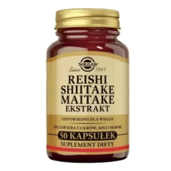 SOLGAR Reishi Shiitake Maitake Mushroom Ekstrakt 50 caps.
