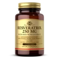 SOLGAR Resveratrol 250 mg with Red Wine Extract 30 caps.