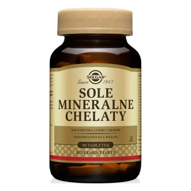 SOLGAR Sole mineralne chelaty 90 tabs.