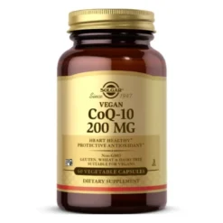 SOLGAR Vegan CoQ-10 200 mg 60 veg caps.