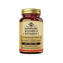 SOLGAR Vitamin B-Complex With Vitamin C 100 tabs.