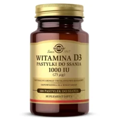 SOLGAR Witamina D3 1000 IU do ssania 100 pastylek