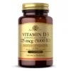 SOLGAR Witamina D3 5000IU 100 softgels