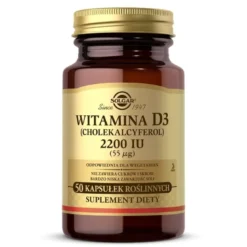 SOLGAR Witamina D3 2200IU/ (55 ug) 50 caps.