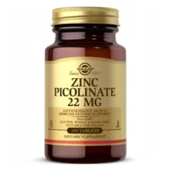 SOLGAR Zinc Picolinate 22 mg 100 tabs.