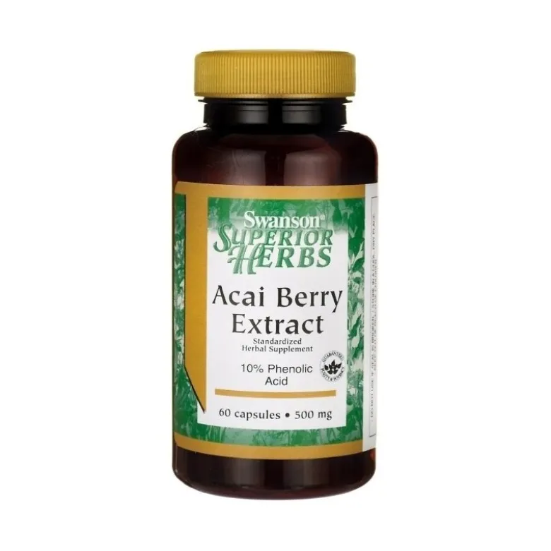 SWANSON Acai Berry Extract 500 mg 60 caps.