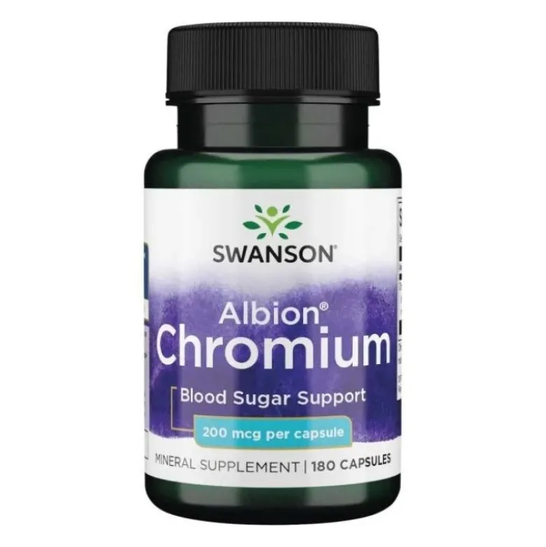 SWANSON Albion Chelated Chromium 200 mcg 180 caps.