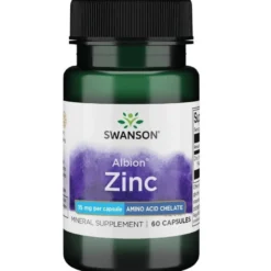 SWANSON Albion Chelated Zinc 15 mg 60 caps.