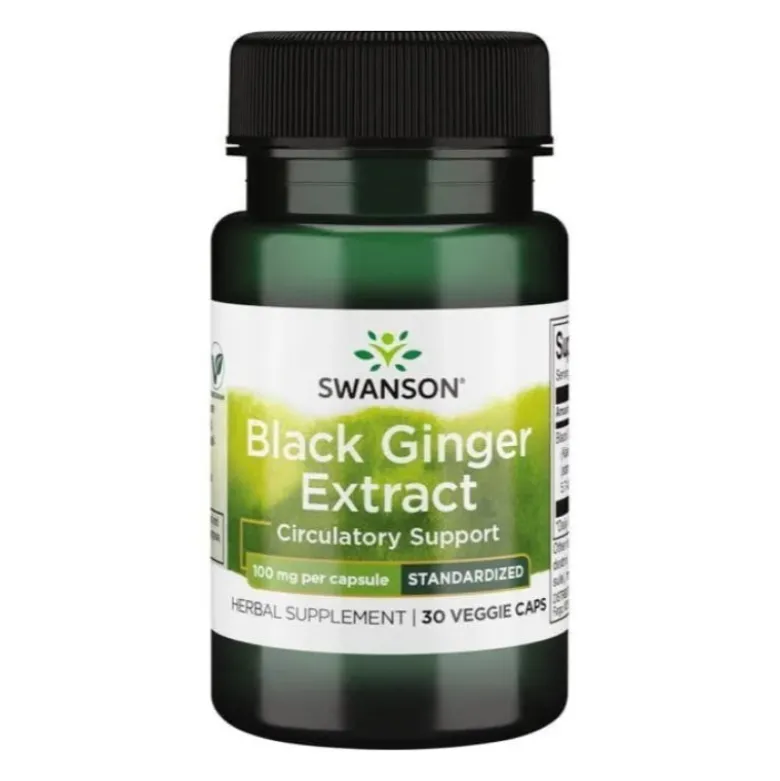 SWANSON Black Ginger Extract 100 mg 30 veg caps.