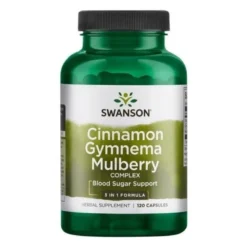 SWANSON Cinnamon, Gymnema, Mulberry Complex 120 caps.