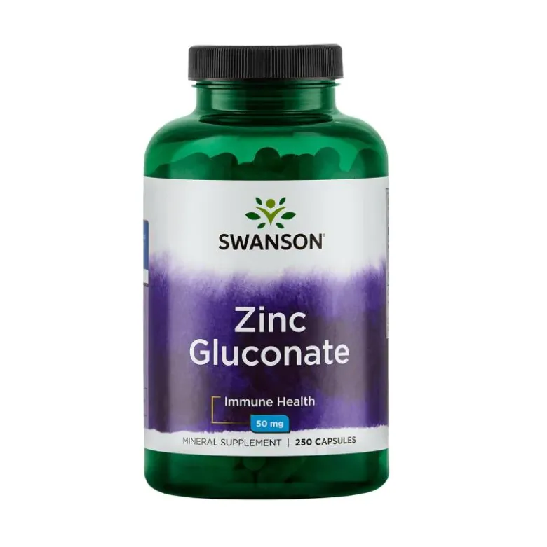 SWANSON Cynk Glukonian 50 mg 250 caps.